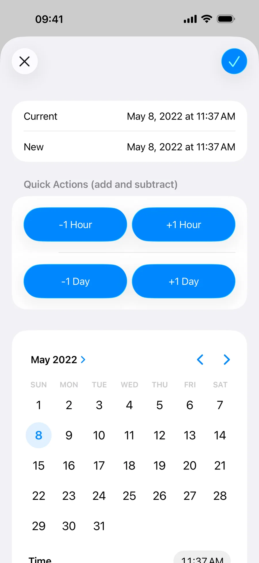 Correct photo date, time and time zone metadata with quick adjustments on an iPhone